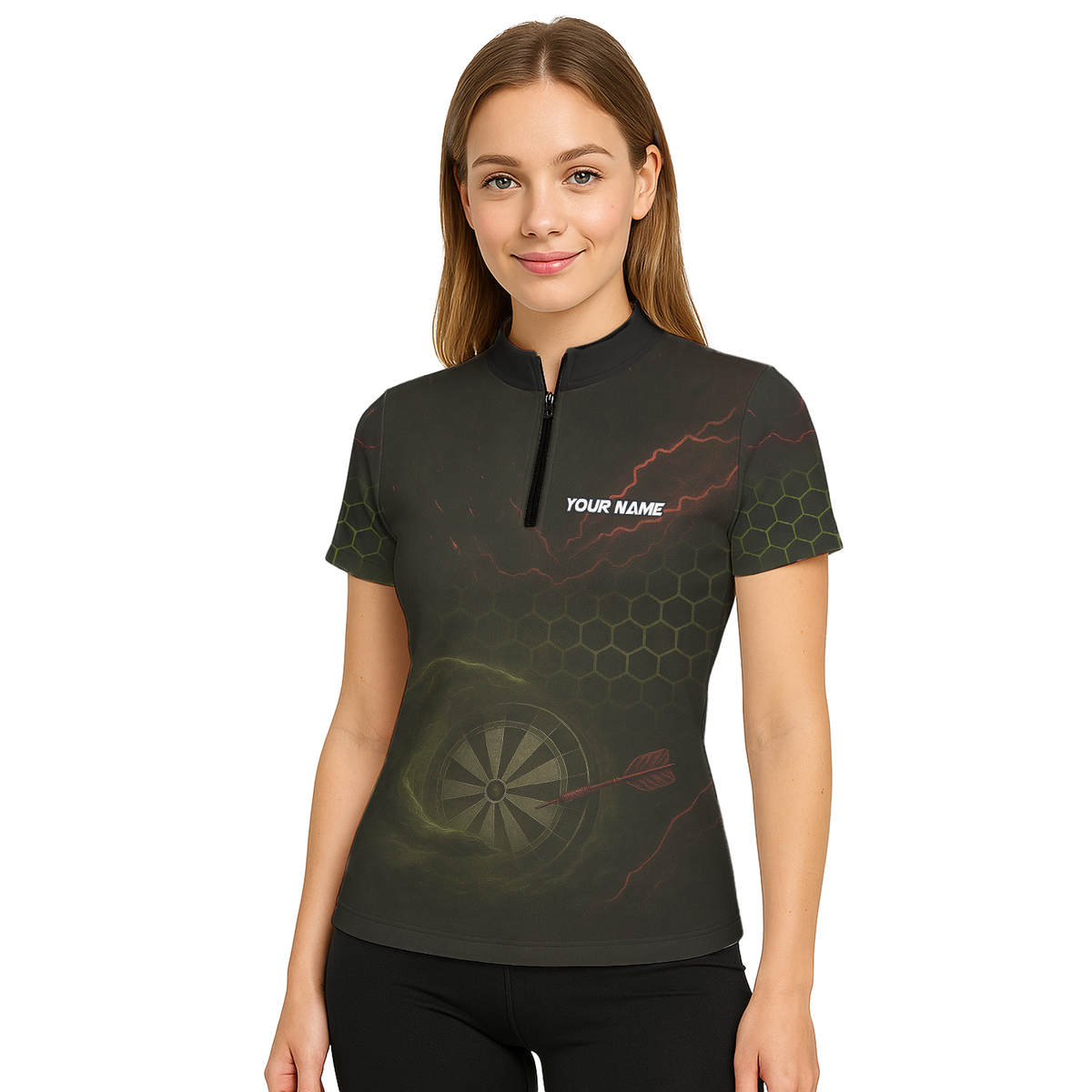 Personalized Viking Skull Dark Darts Jersey Polo Shirt Custom Name Team For Women K5251 additional image 5