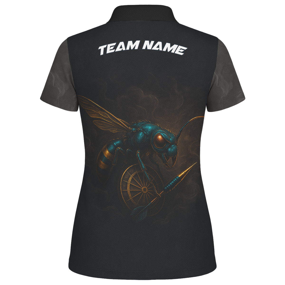 Personalized Black Wasp Dart Polo Shirt Custom Name Team For Women L1818 additional image 2